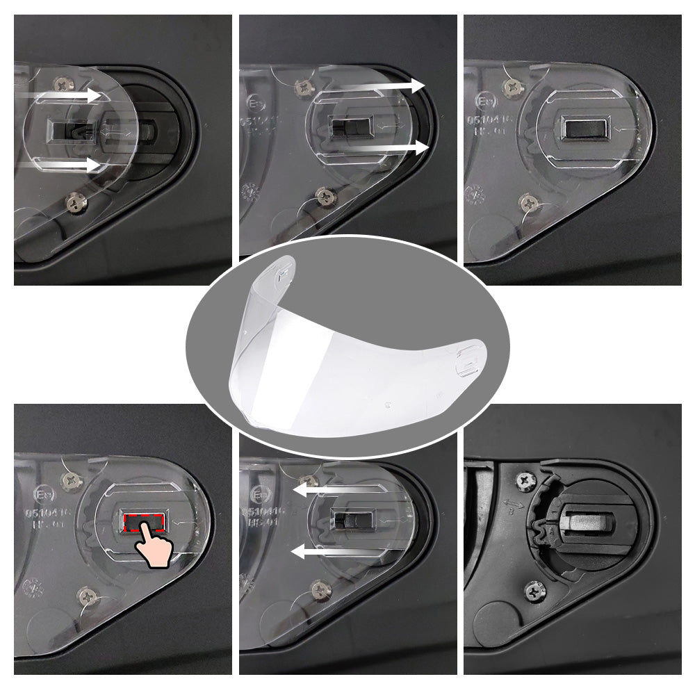 ILM 129 Full Face Motorcycle Helmet Replacement Visor & Parts