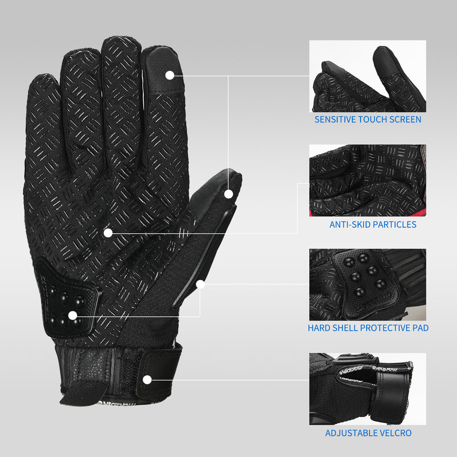 ILM Motorcycle Powersports Racing Gloves Model 10C