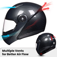 ILM Flip Up Full Face Modular Motorcycle Helmet Model 115