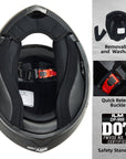 ILM Modular Full Face Motorcycle Helmet Model DP998 - ILM