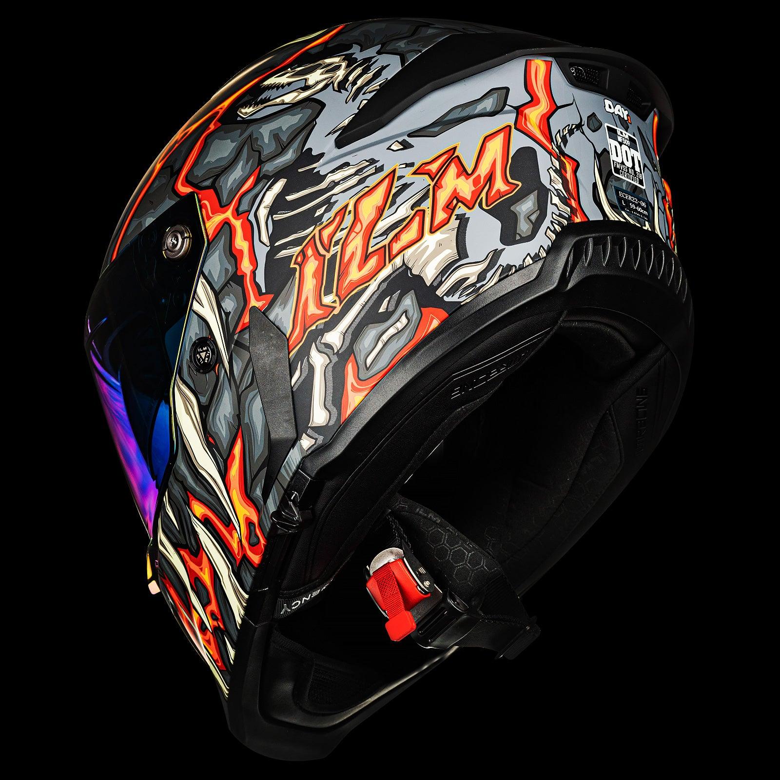 ILM Full Face Motorcycle Helmets Racing Helmet Model MF509 - ILM