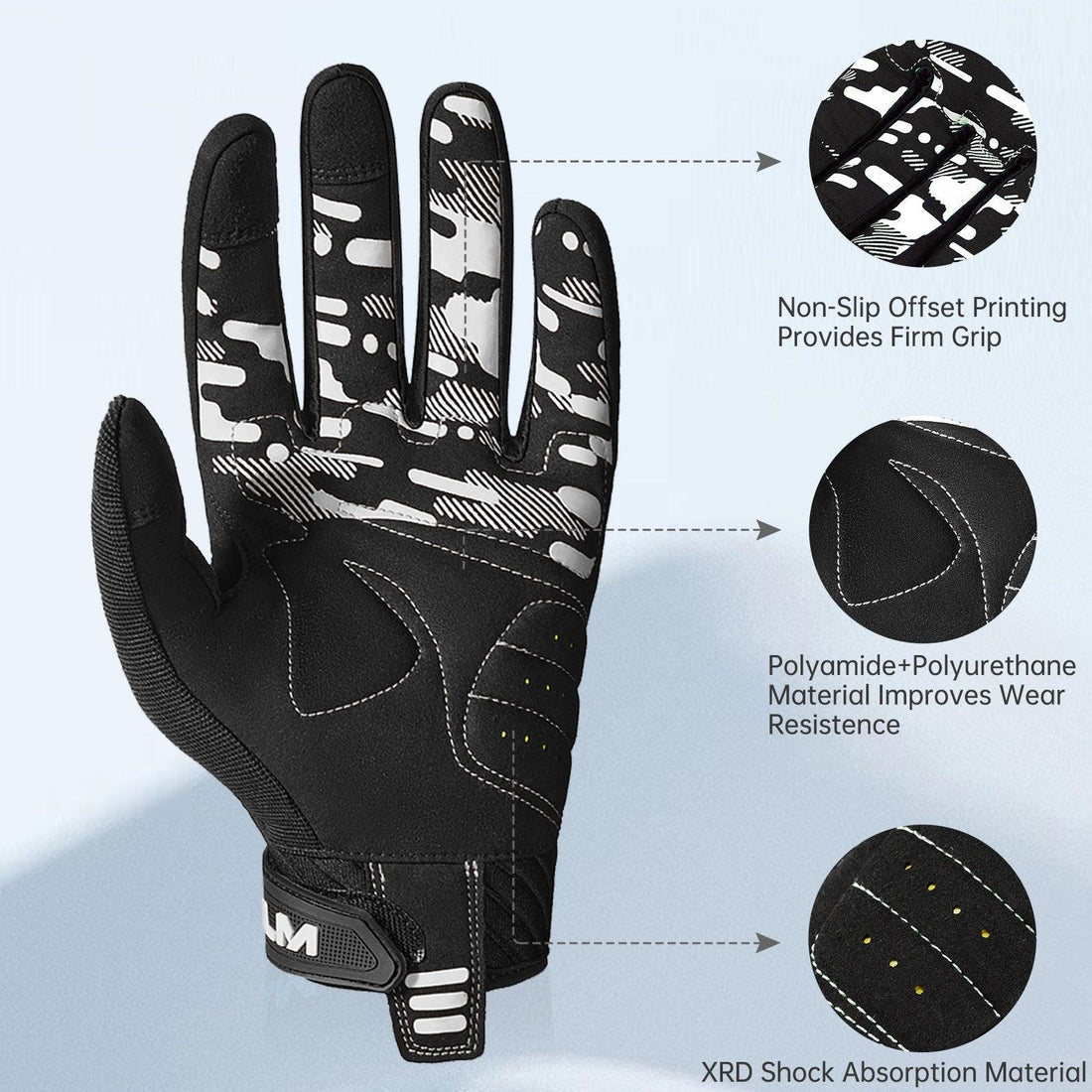 ILM Motorcycle Gloves Model JC37