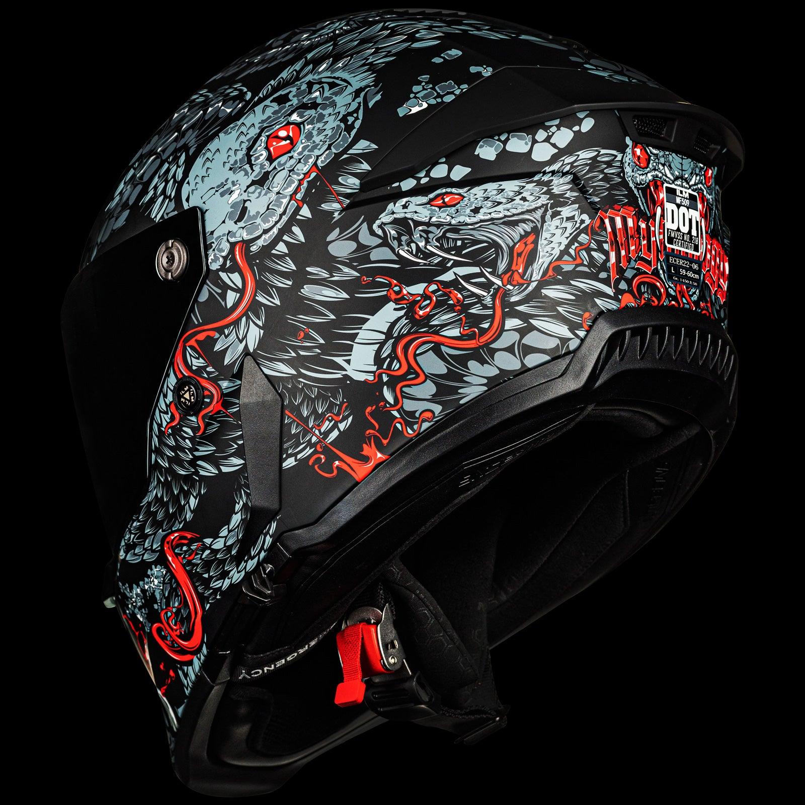 ILM Full Face Motorcycle Helmets Racing Helmet Model MF509 - ILM