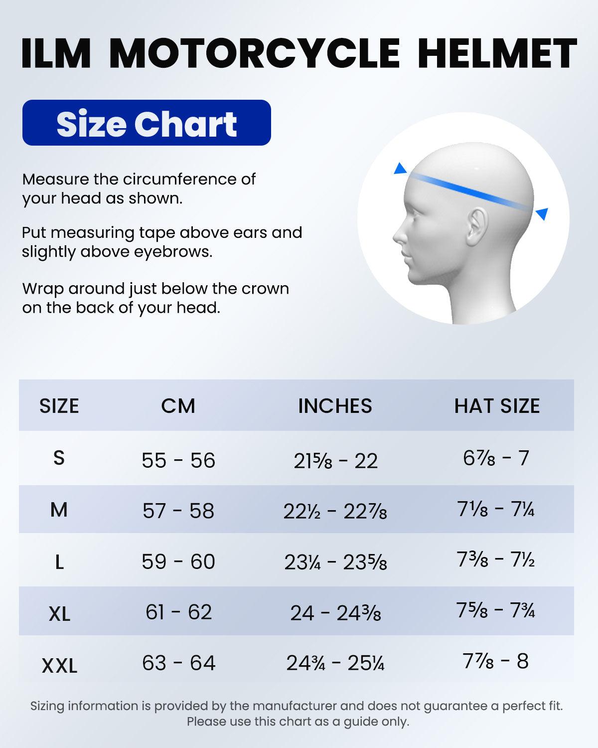 ILM Dual Sport Adventure Motorcycle Helmet Model WS902 - ILM