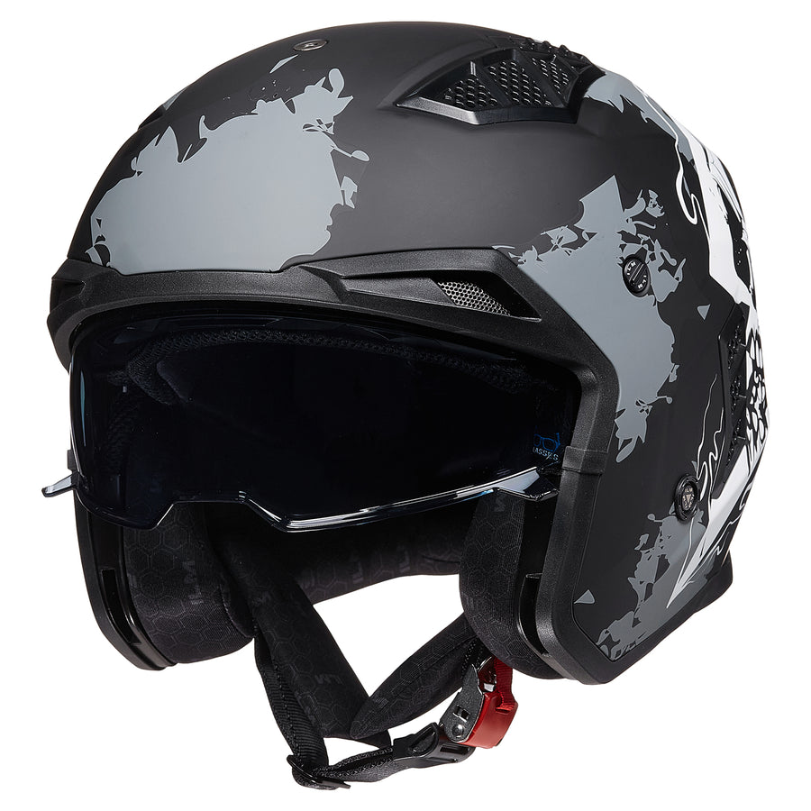 ILM Open Face Motorcycle 3/4 Half Helmet Model Z302