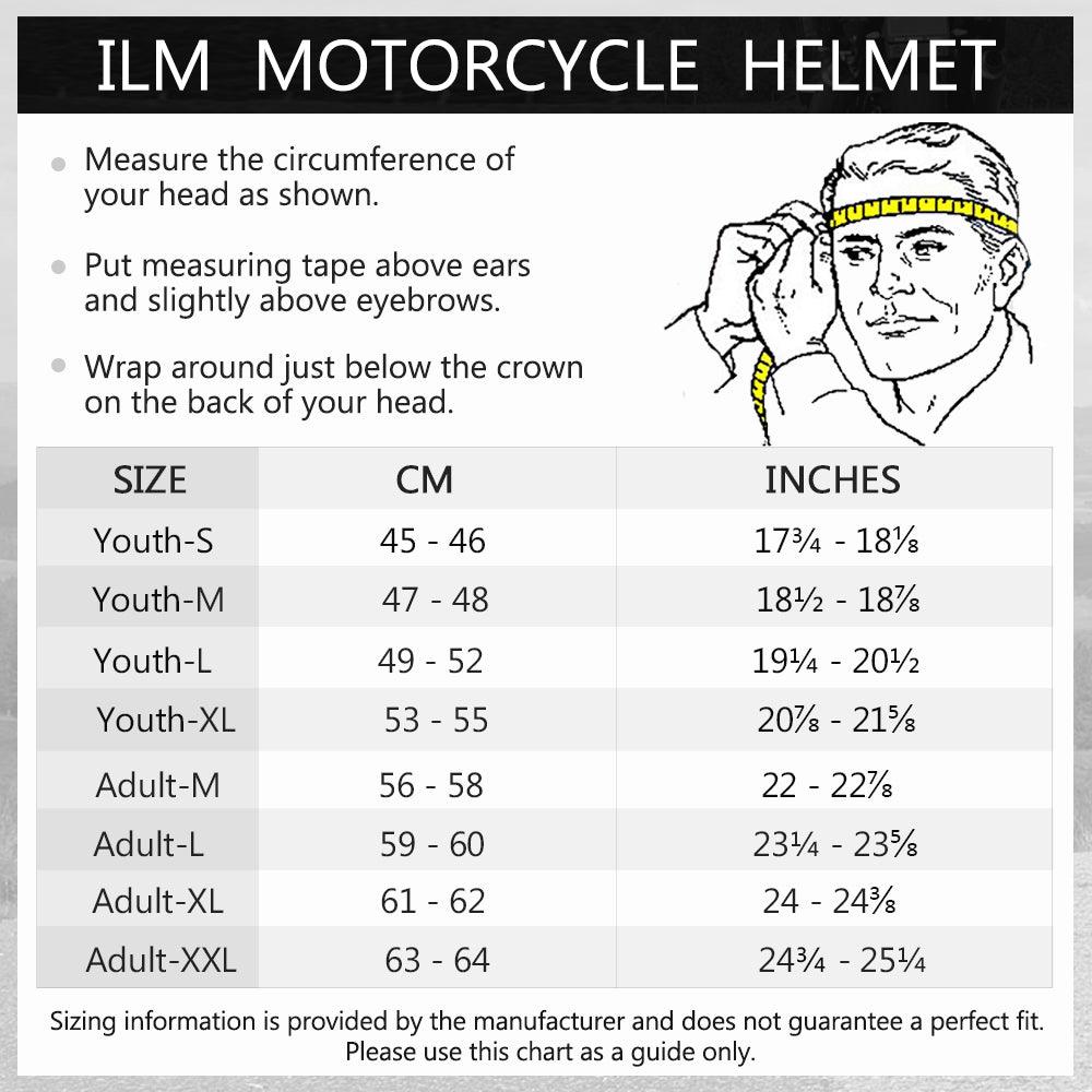 ILM Adult Dirt Bike Full Face Motorcycle Helmet Model 128S