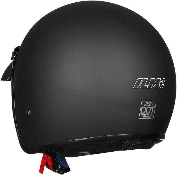 ILM 3/4 Open Face Motorcycle Helmet Model 207 - ILM