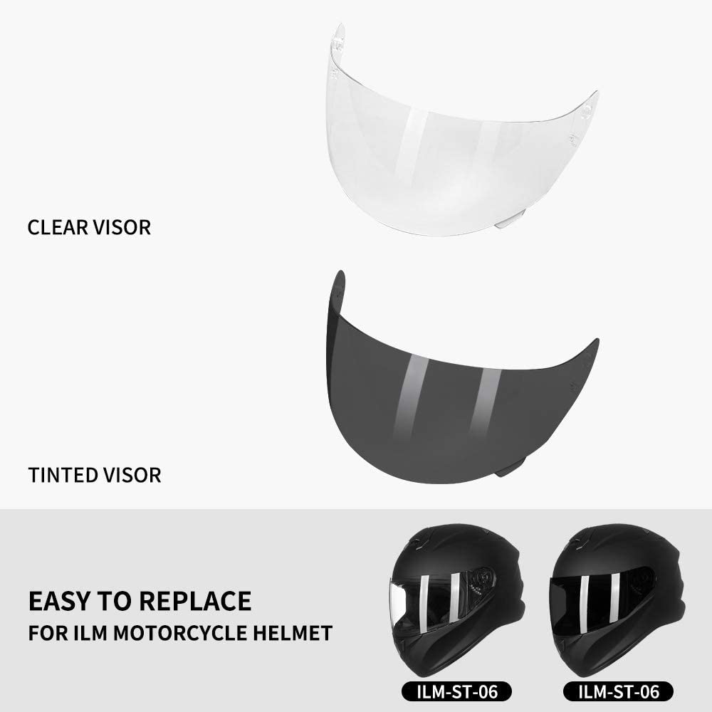 ILM ST-06 visor clear/black