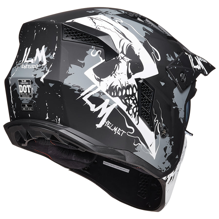 ILM Open Face Motorcycle 3/4 Half Helmet Model Z302