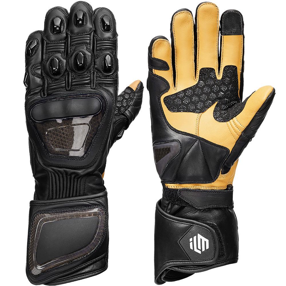 ILM Leather Motorcycle Gloves Model GIG01 - ILM