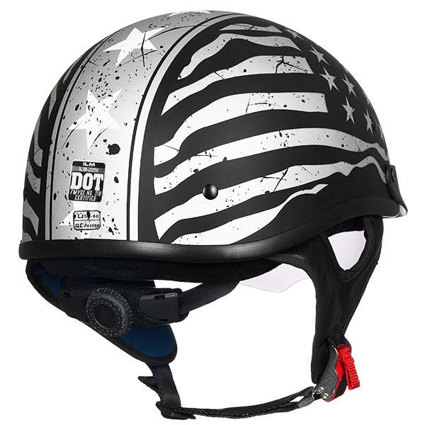 ILM Motorcycle Open Face Half Helmet Model 205V - ILM