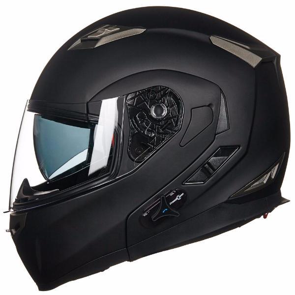 Face Helmet Ilm Bluetooth Integrated Modular ILM Bluetooth