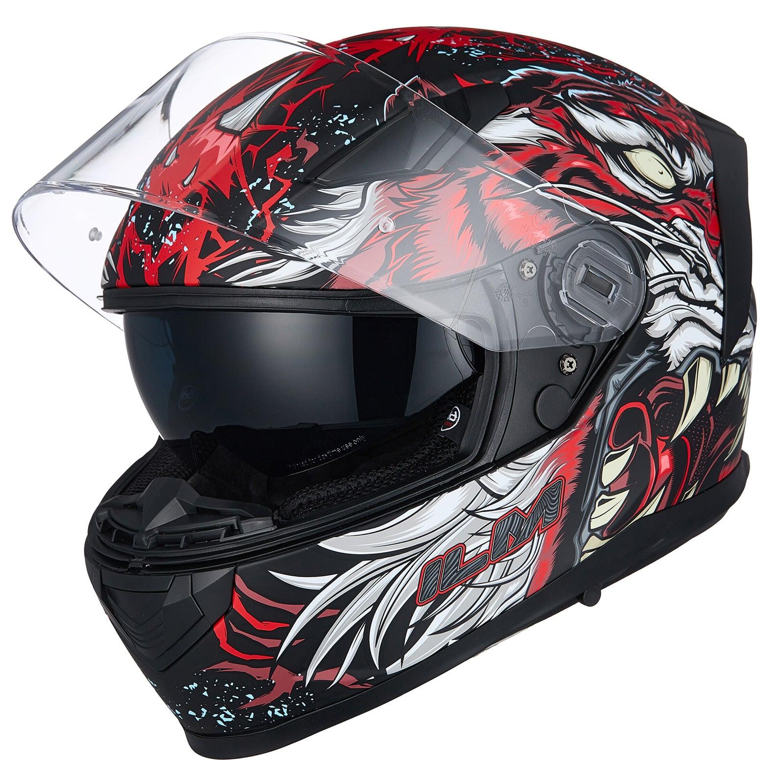 ILM Full Face MIPS Motorcycle Helmet Model 129M - ILM