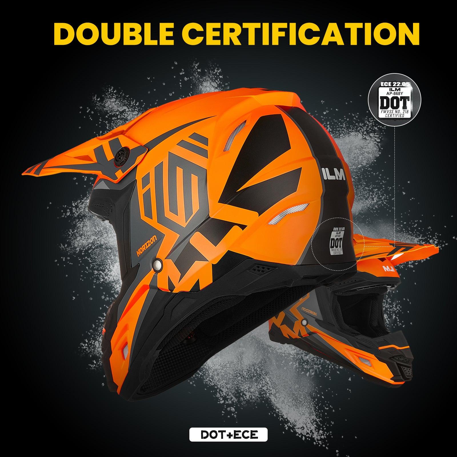 ILM Dirt Bike Adult Motocross Full Face Motorcycle Helmet Model AP-868 - ILM
