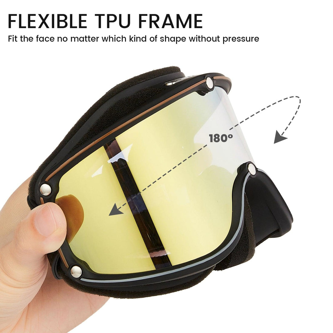 ILM Vintage Motorcycle Goggles Windproof Glasses