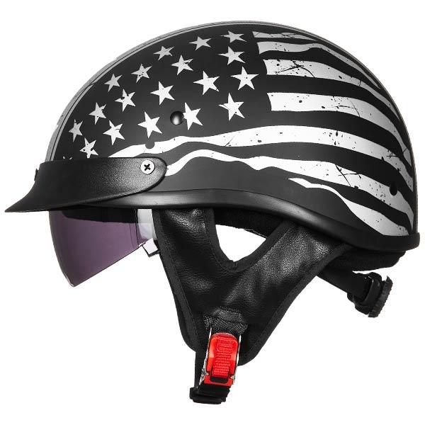 ILM Motorcycle Open Face Half Helmet Model 205V - ILM