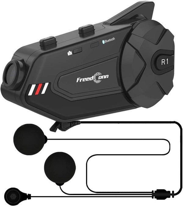 ILM Motorcycle 6 Rider Bluetooth Communication System with HD Camera