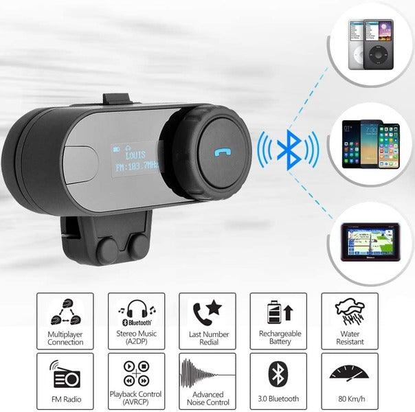 ILM Motorcycle 3 Riders Bluetooth Headset - ILM