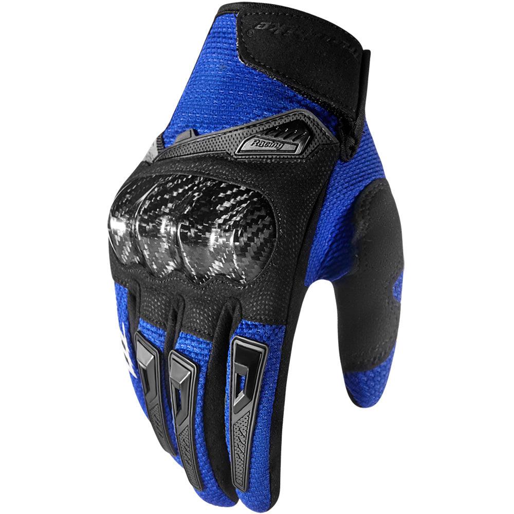 Blue bike gloves outlet