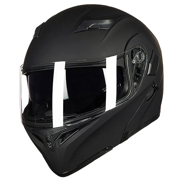 ILM Motorcycle Dual Visor Flip up Modular Full Face Helmet Model 902
