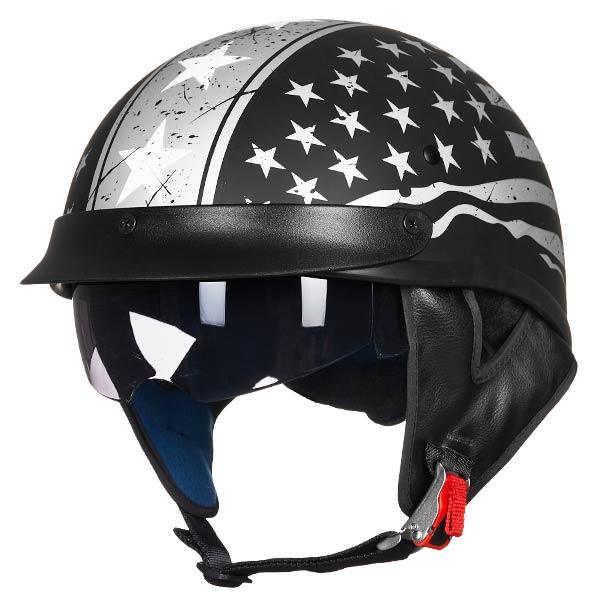 ILM Motorcycle Open Face Half Helmet Model 205V - ILM
