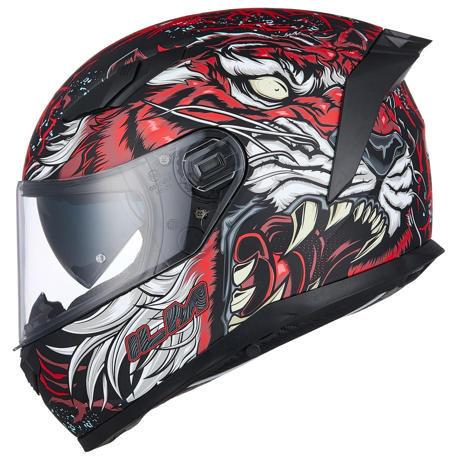 ILM Full Face MIPS Motorcycle Helmet Model 129M - ILM