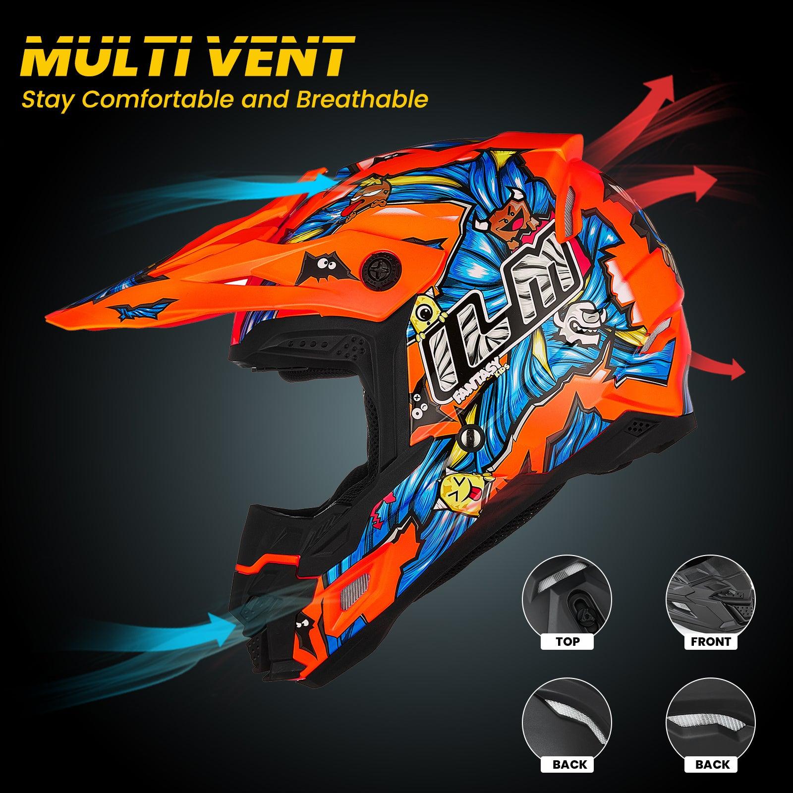 ILM AP868 Dirt Bike Youth Kids Helmet - ILM