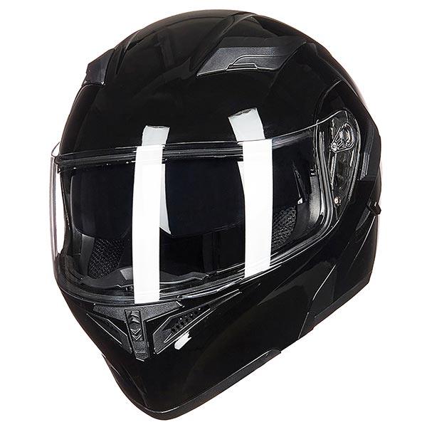 Full Face Motorcycle Helmet Dual Visor Sun Shield Flip up Modular Motocross  DOT Approved Helmets (Red, Medium) : : Auto e Moto