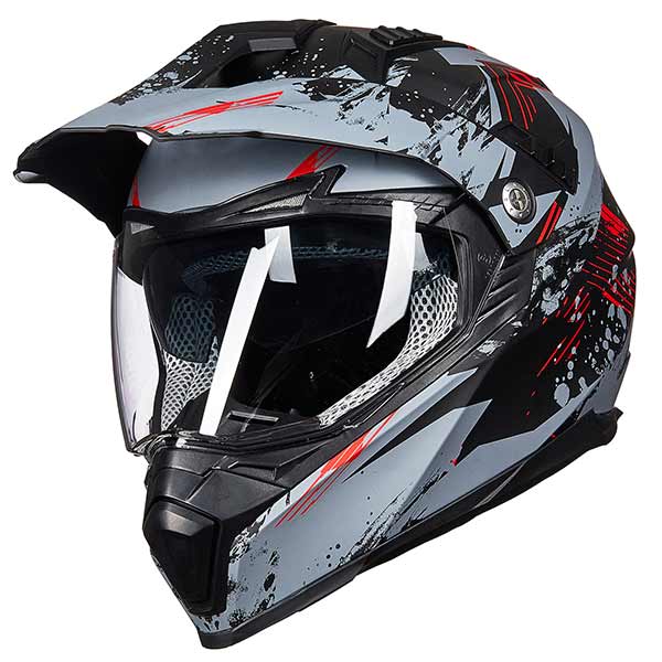 ILM Off Road Motorcycle Dual Sport Helmet Full Face Visor Model 606V