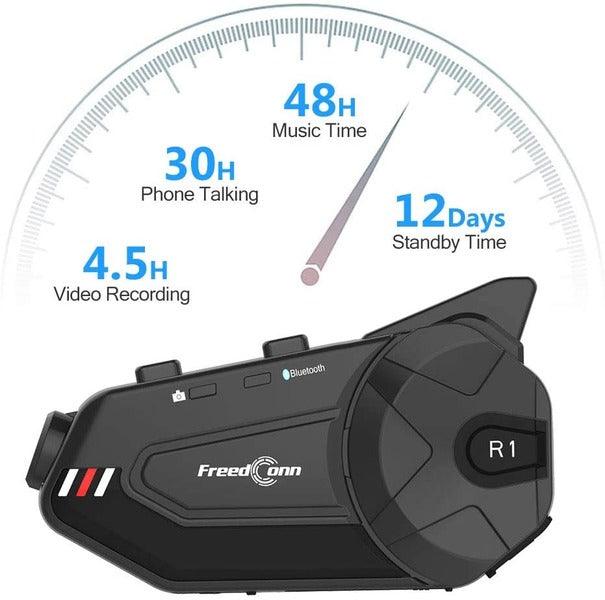 ILM Motorcycle 6 Rider Bluetooth Communication System with HD Camera - ILM