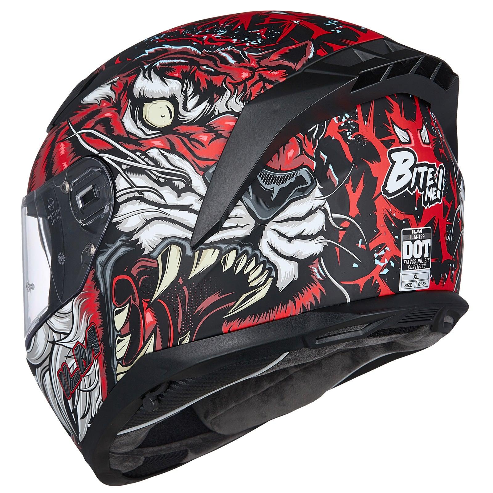 ILM Full Face MIPS Motorcycle Helmet Model 129M - ILM