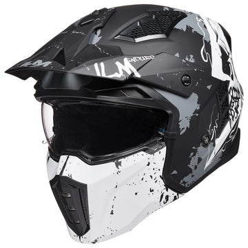 ILM Open Face Motorcycle 3/4 Half Helmet Model Z302