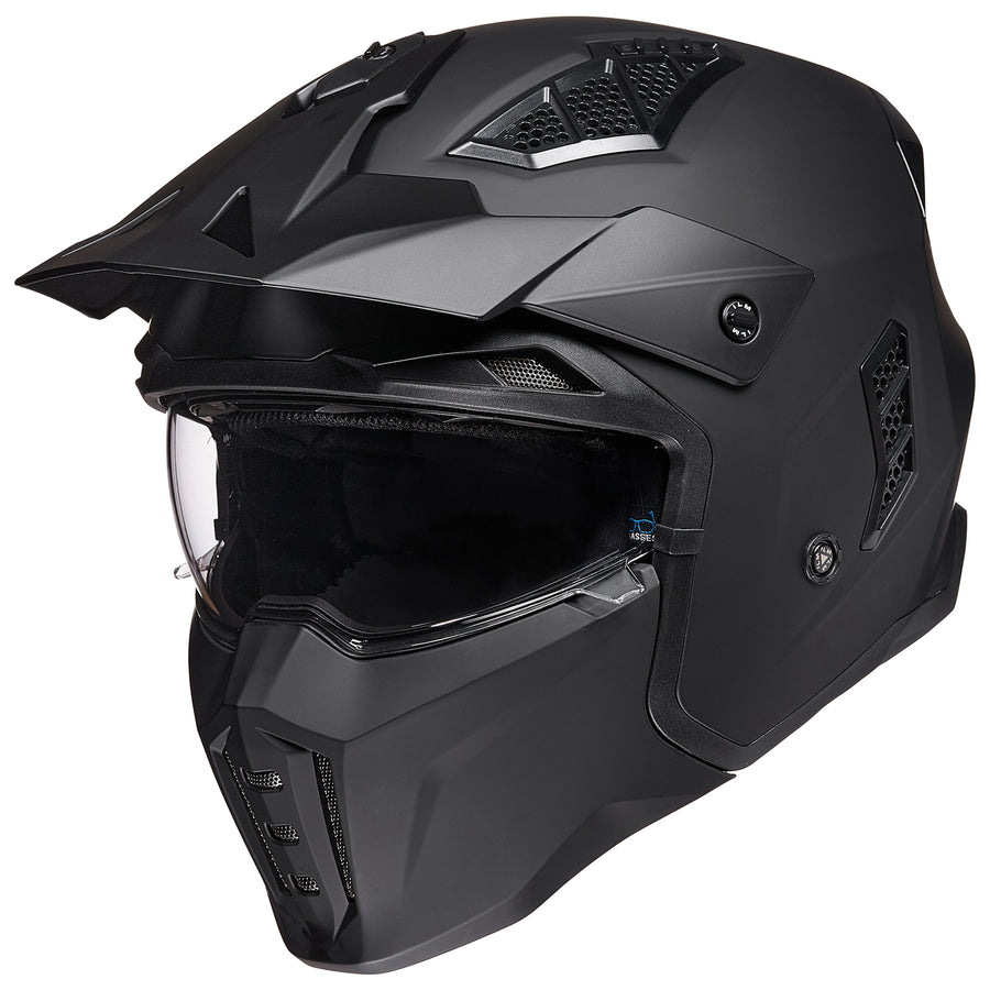 ILM Open Face Motorcycle 3/4 Half Helmet Model Z302