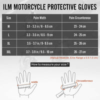 ILM Leather Motorcycle Gloves Model GIG01