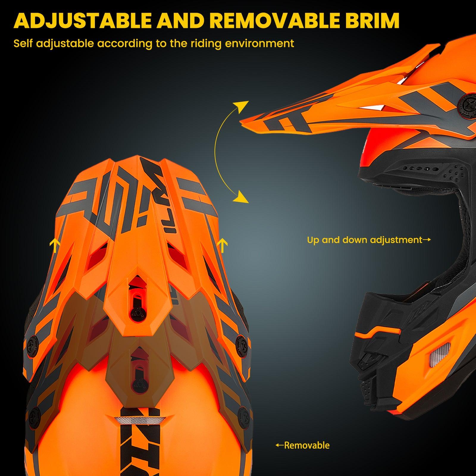 ILM Dirt Bike Adult Motocross Full Face Motorcycle Helmet Model AP-868 - ILM