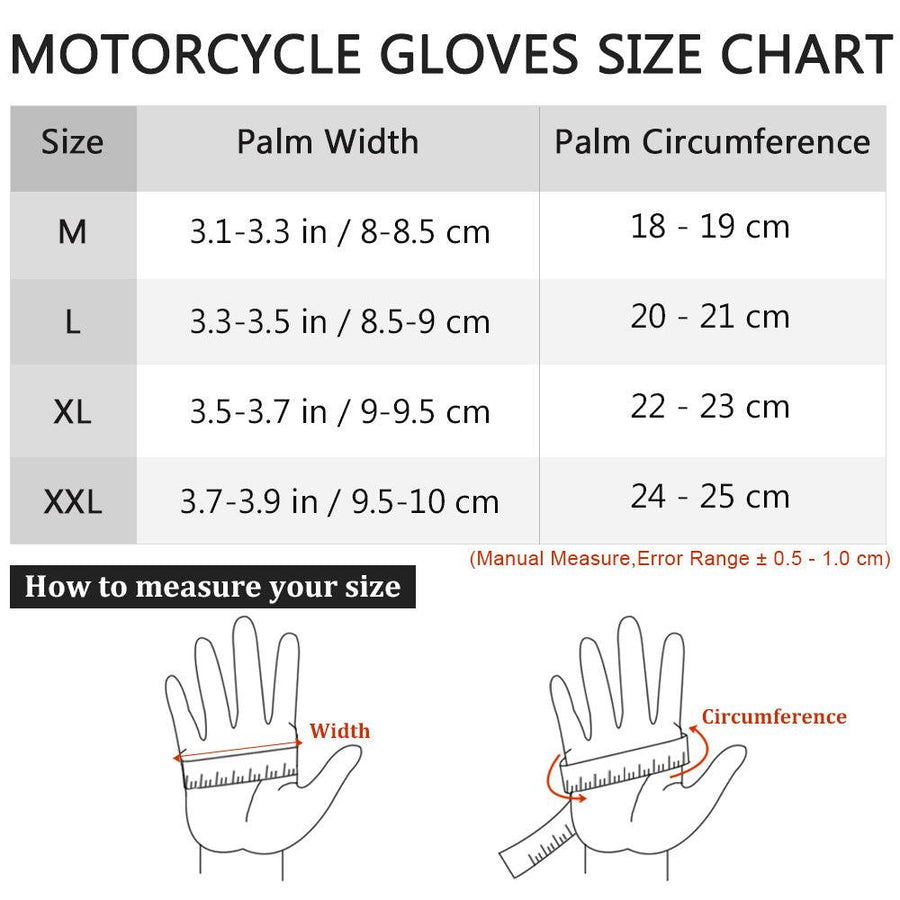 ILM Motorcycle Powersports Racing Gloves Model 10C