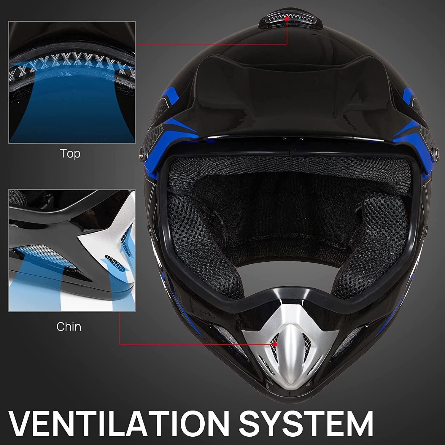 ILM Youth & Kids Dirt Bike Helmet Model BLD-818 - ILM