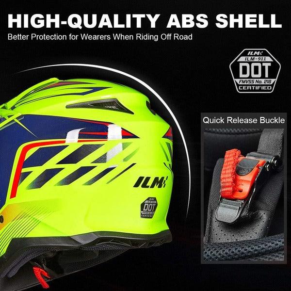 ILM Adult Dirt Bike Helmet Model 911 - ILM
