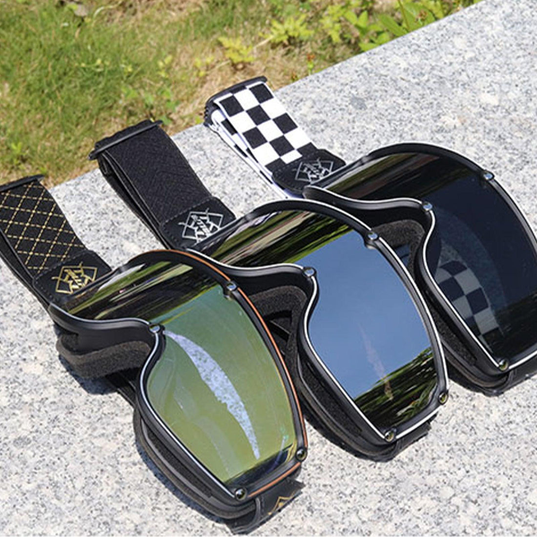 ILM Vintage Motorcycle Goggles Windproof Glasses