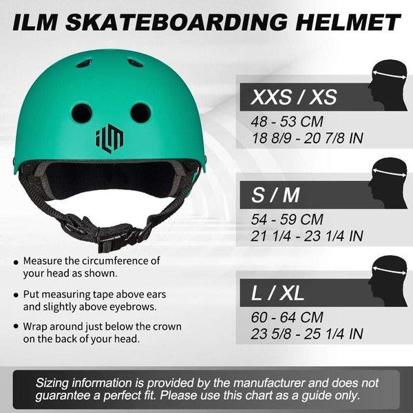 ILM Skateboard Helmet for Skateboarding Scooter Outdoor Sports Model SJ302