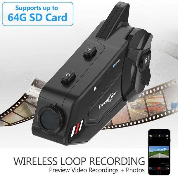 ILM Motorcycle 6 Rider Bluetooth Communication System with HD Camera - ILM