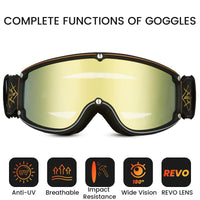 ILM Vintage Motorcycle Goggles Windproof Glasses