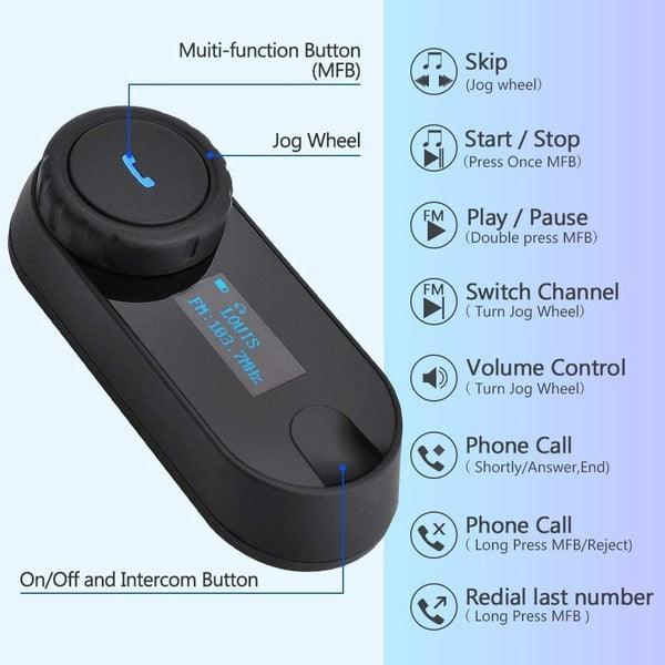ILM Motorcycle 3 Riders Bluetooth Headset - ILM