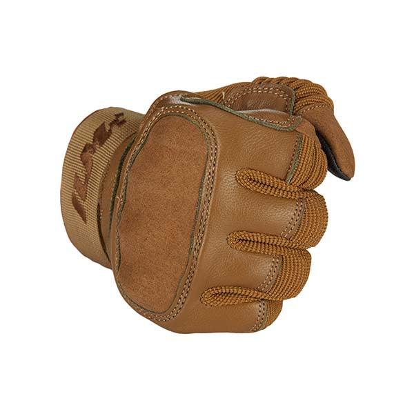 Tan Leather Motorcycle Gloves